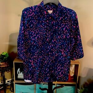 Chico’s Multicolored Shirt Size 2
(US size 8-10)